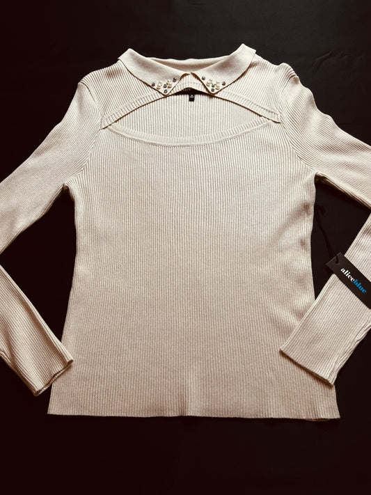 Alice Blue Women's Knit Rhinestone Sweater Size XL