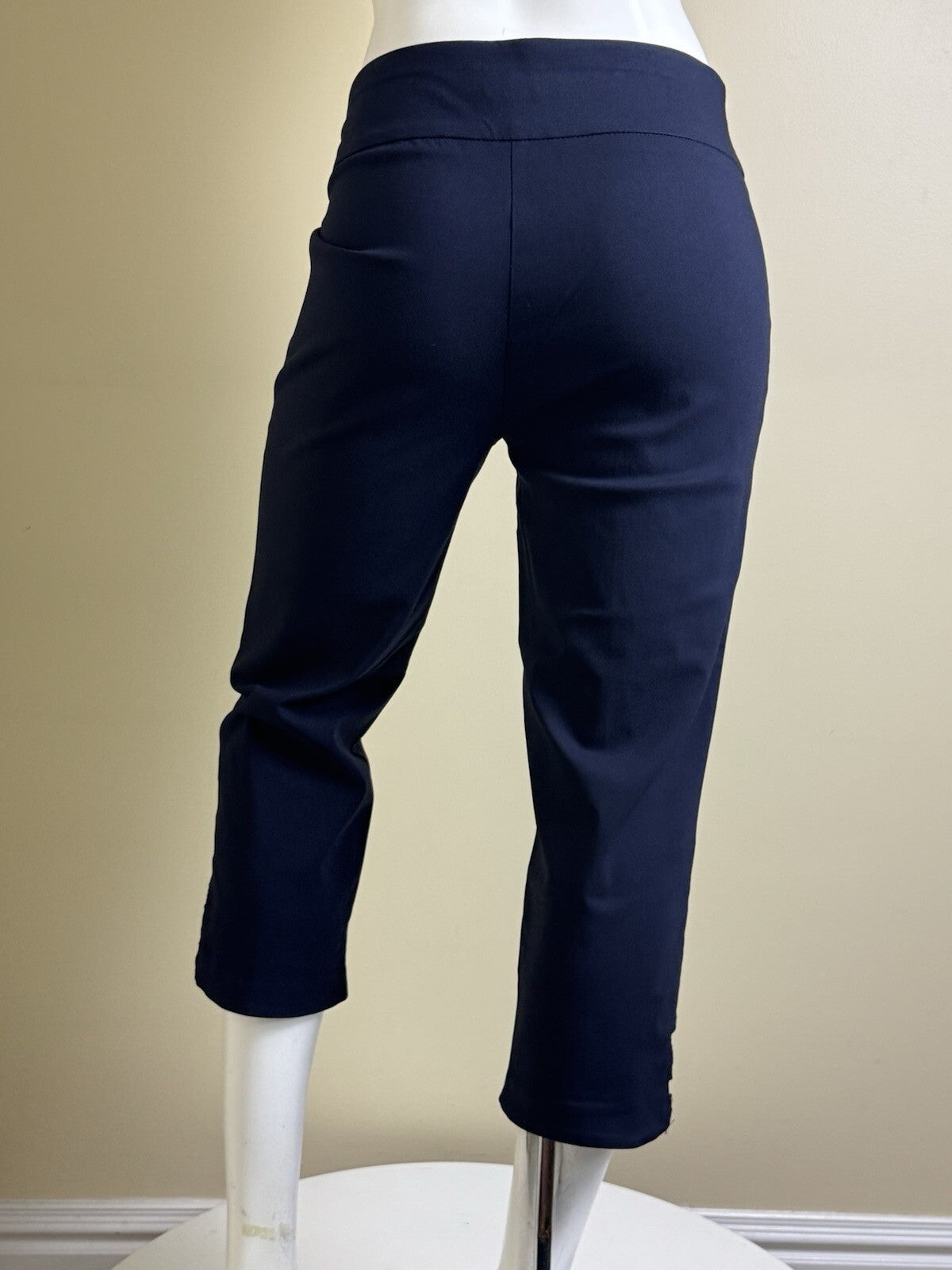 $48 Fundamental Things Women's Navy Pants W/crystals Sz S.     (B.38)