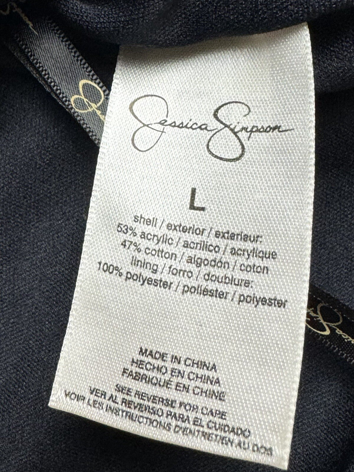 Jessica Simpson Karina Crochet Tank Top Size L. (B.94)