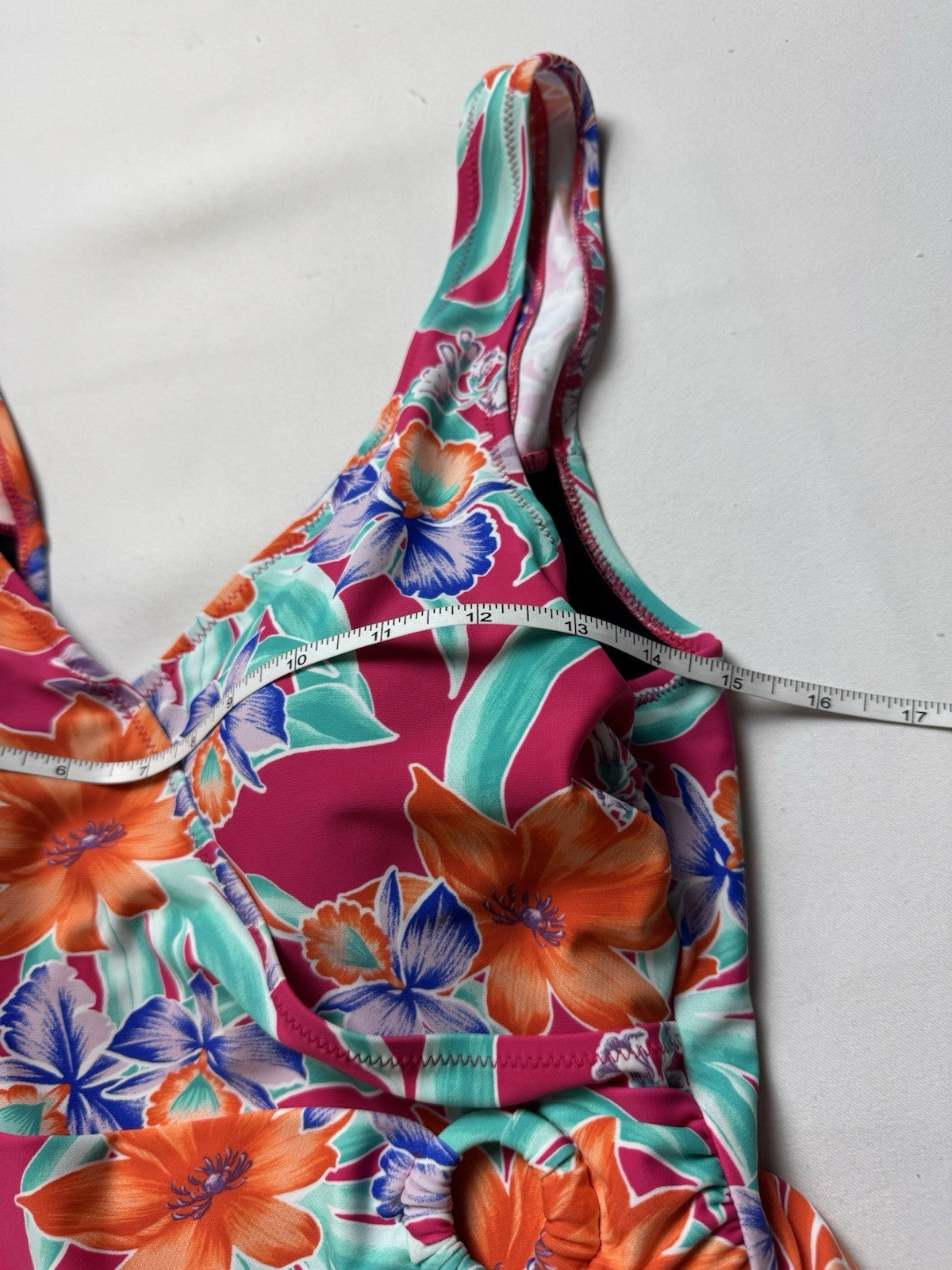 Seekers Essentials Floral One Piece Size US 10   (B.152)