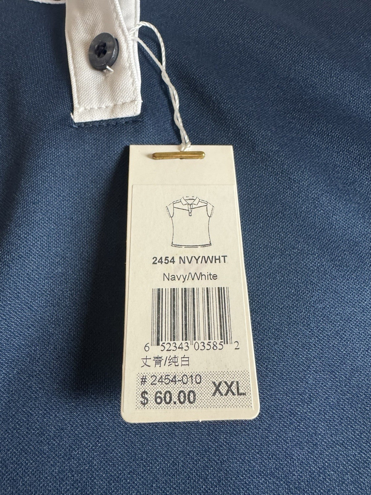 $60 Monterey Club Women's Golf Shirt Short Sleeve Sz 2XL      (B.044)