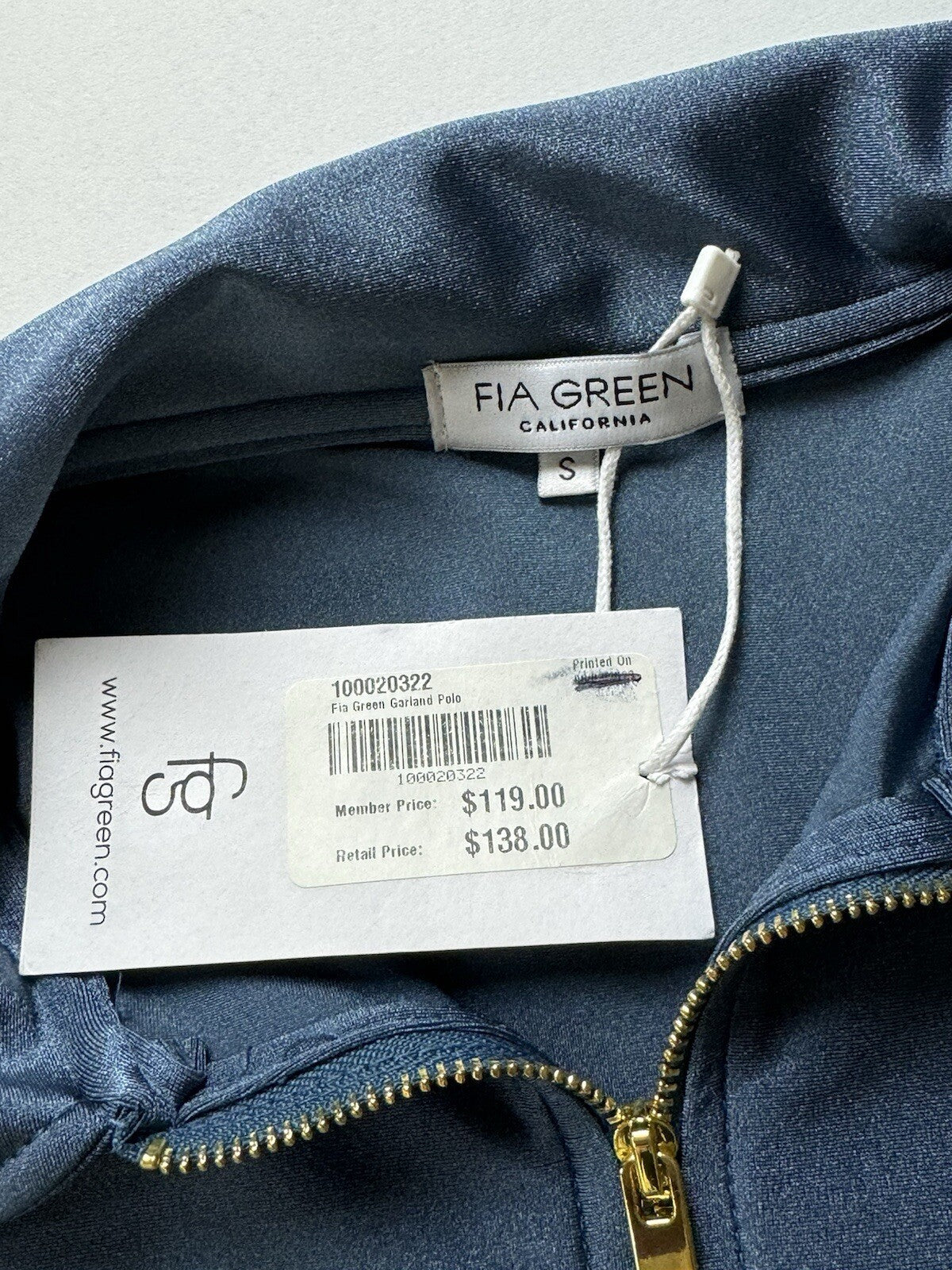 FIA Green California Women’s Top Sz S Golf Shirt. (B.95)