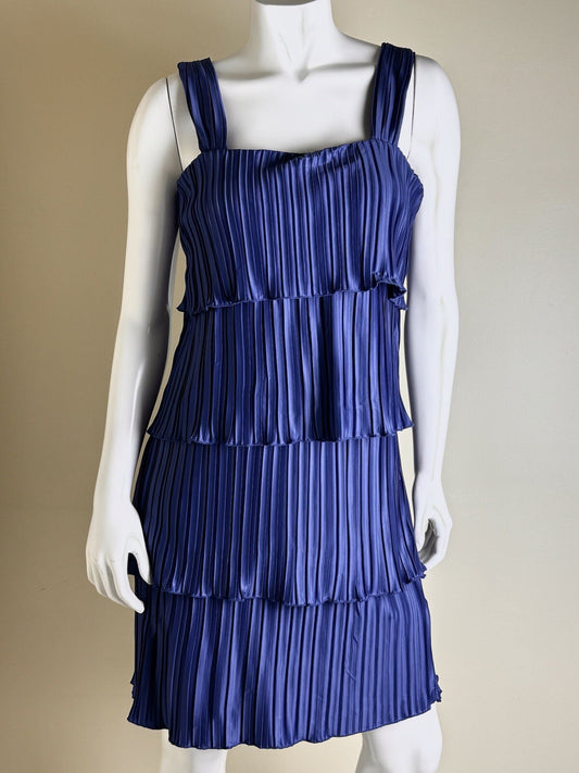 $129 DKNY Women’s Blue Sleeveless Dress Size 10. (B.78)