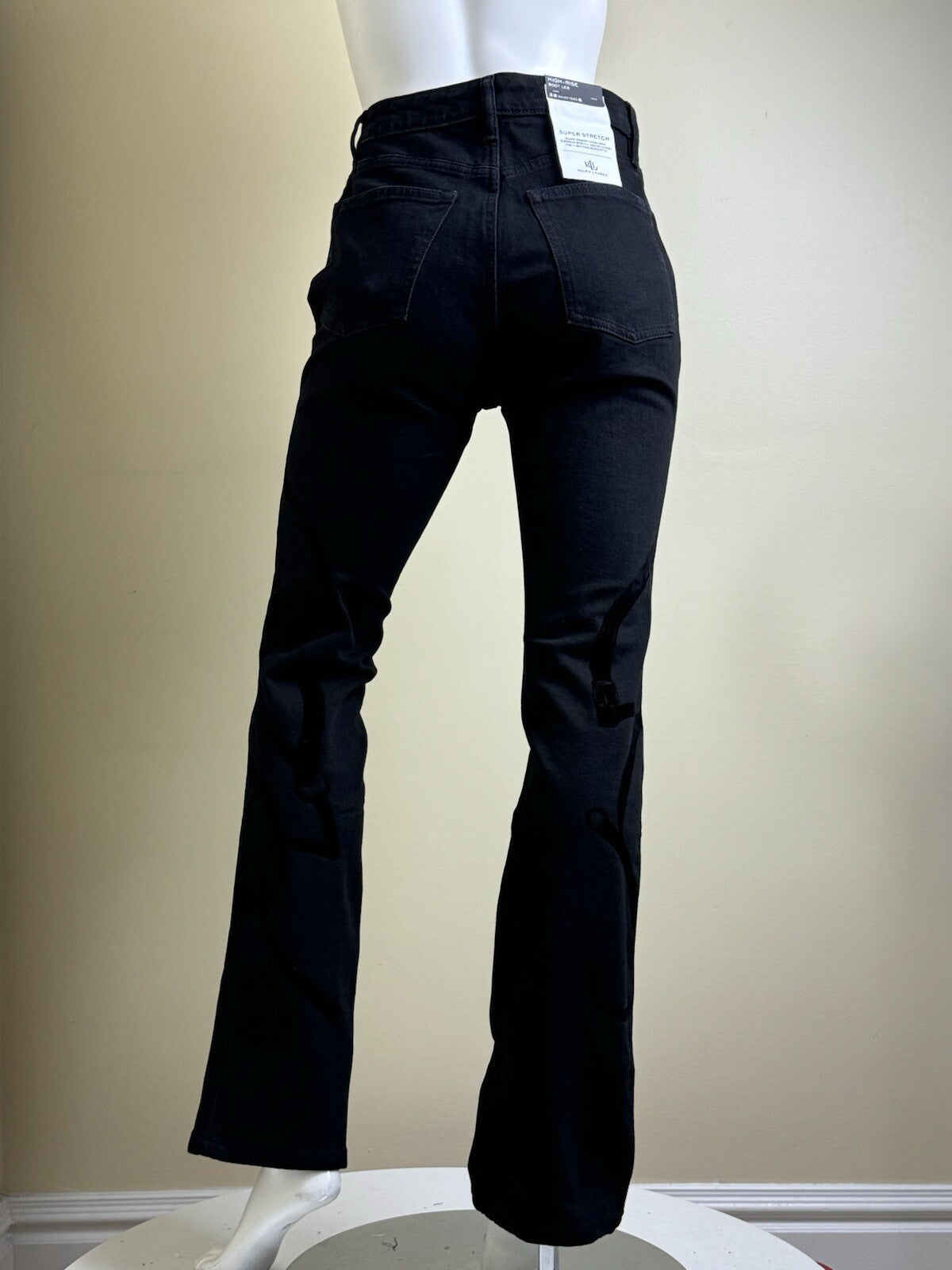 $195 Ralph Lauren Women’s Black Jeans Pants Sz 8.  B.89/1