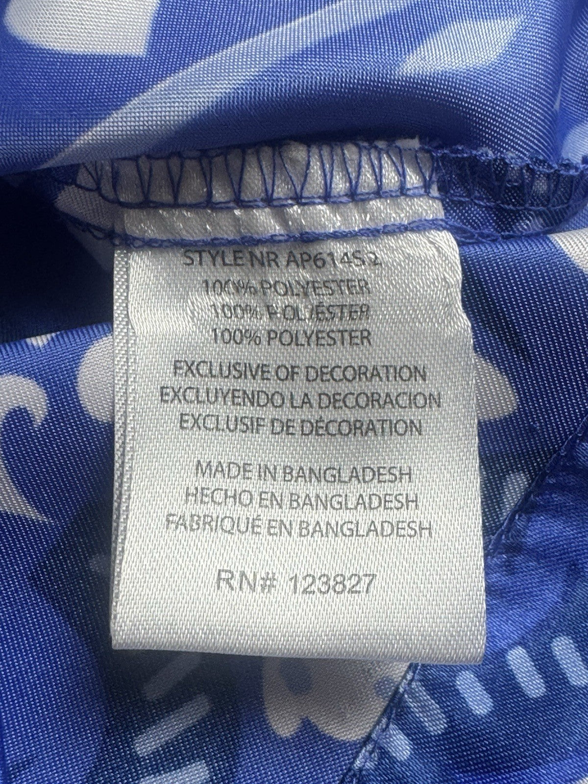 $99 Alex & Parker Women's Blue Printed Blazer Size S.  (B.184)