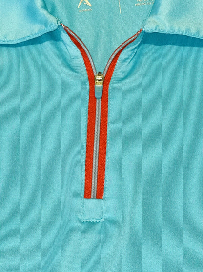 Antigua Women's Top Golf Polo Shirt Blue Sz S (16)