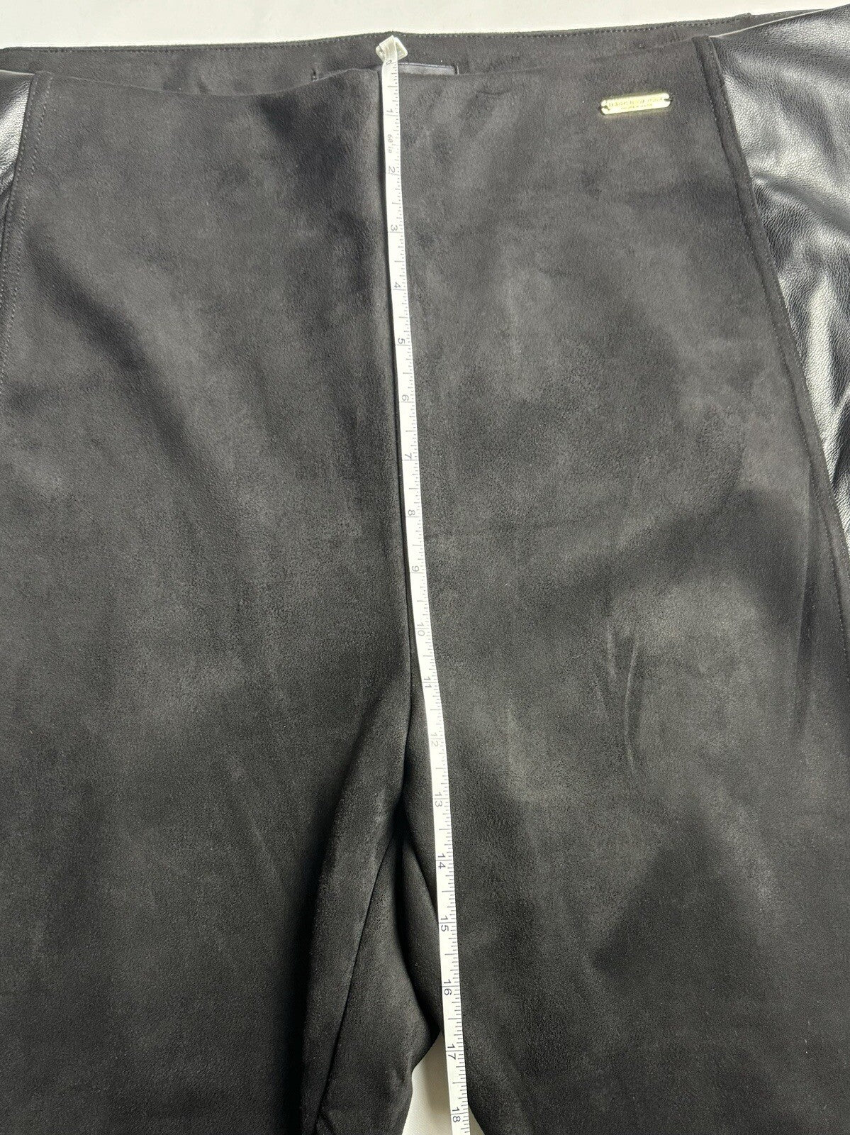 $79 Marc New York Women’s Black Pants Faux Leather Sz 3XL  (B.72)