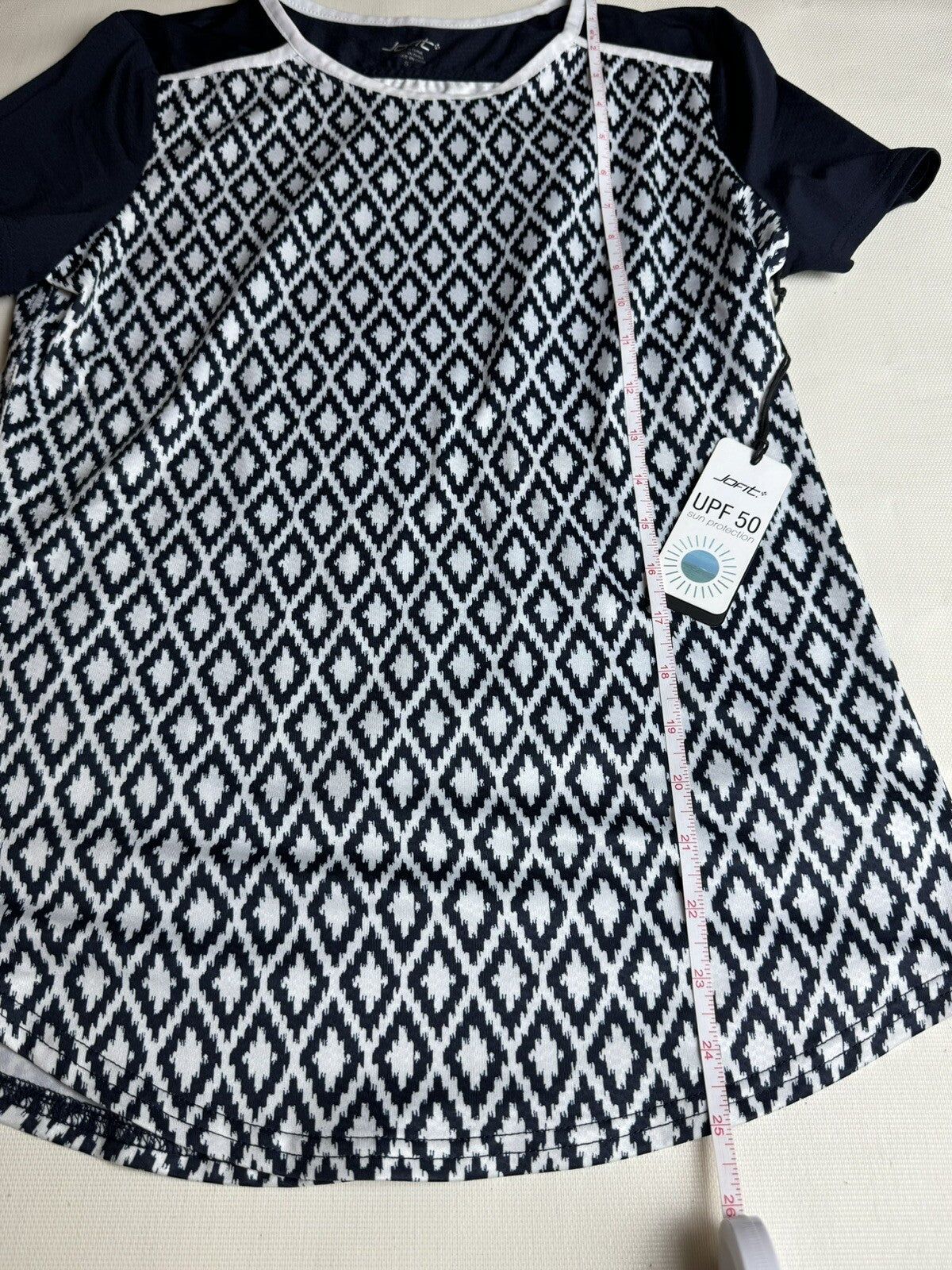 JOFIT Women's Golf Shirt/ Panel Blocks Top Size S.   (02)