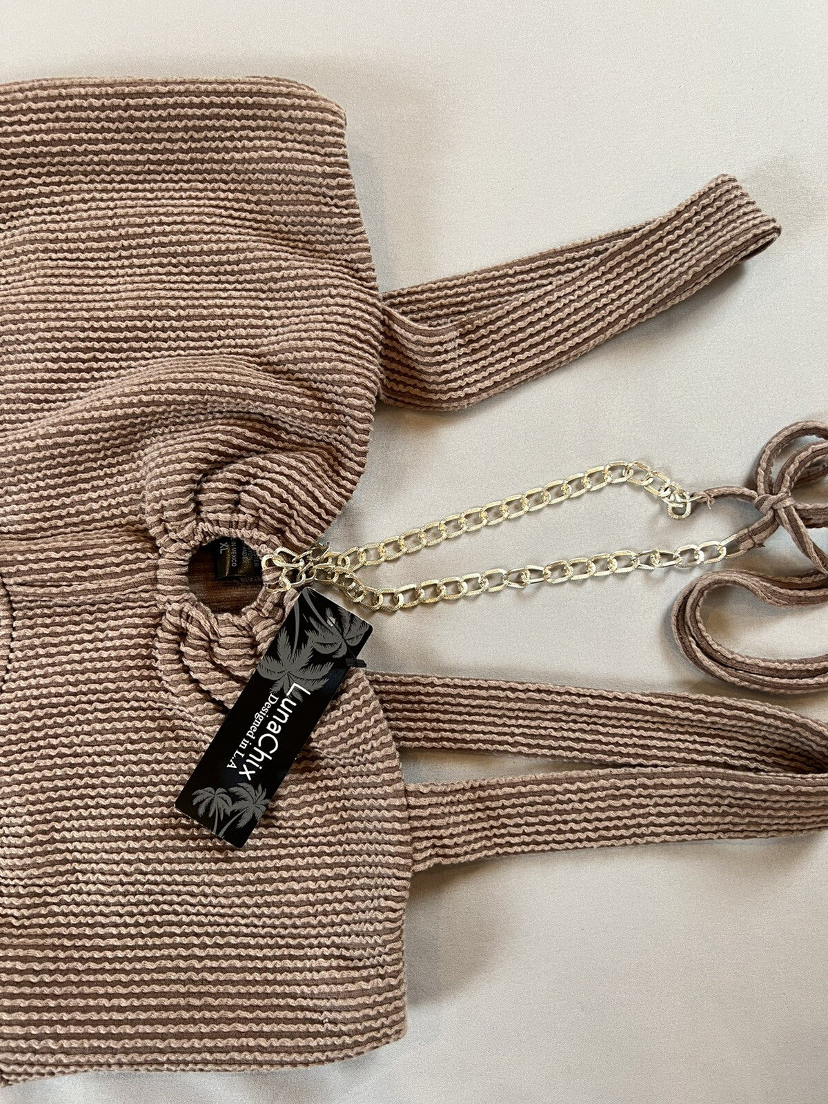 Luna Chix Sz XL Sleeveless Dress Chain Necklace