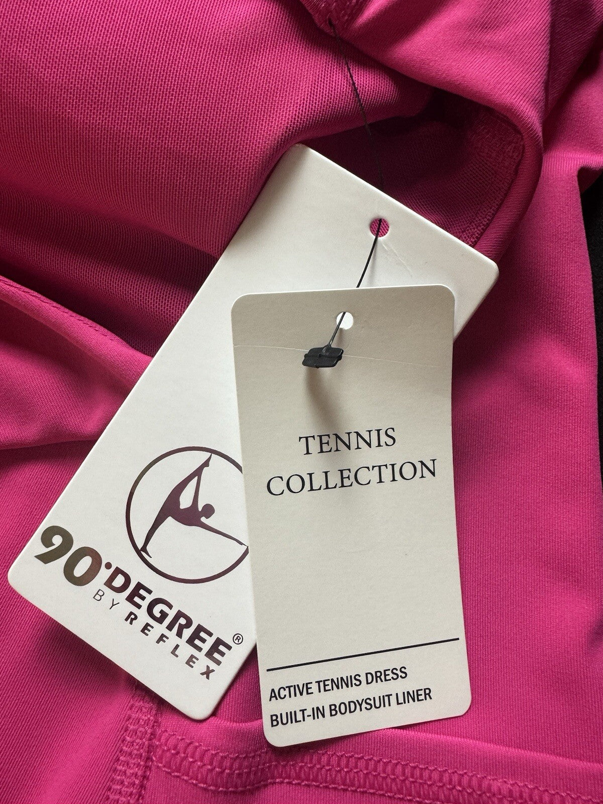90 Degree By Reflex Airlux Courtside Utility Dress Built-in Bra. Sz L. (B.81)
