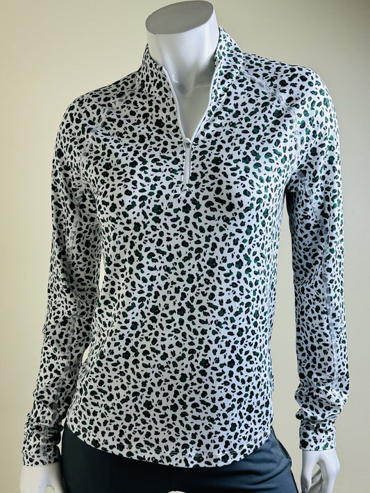 Puma Women's Leopard Print Sweatshirt Size S.   (B.110/2)