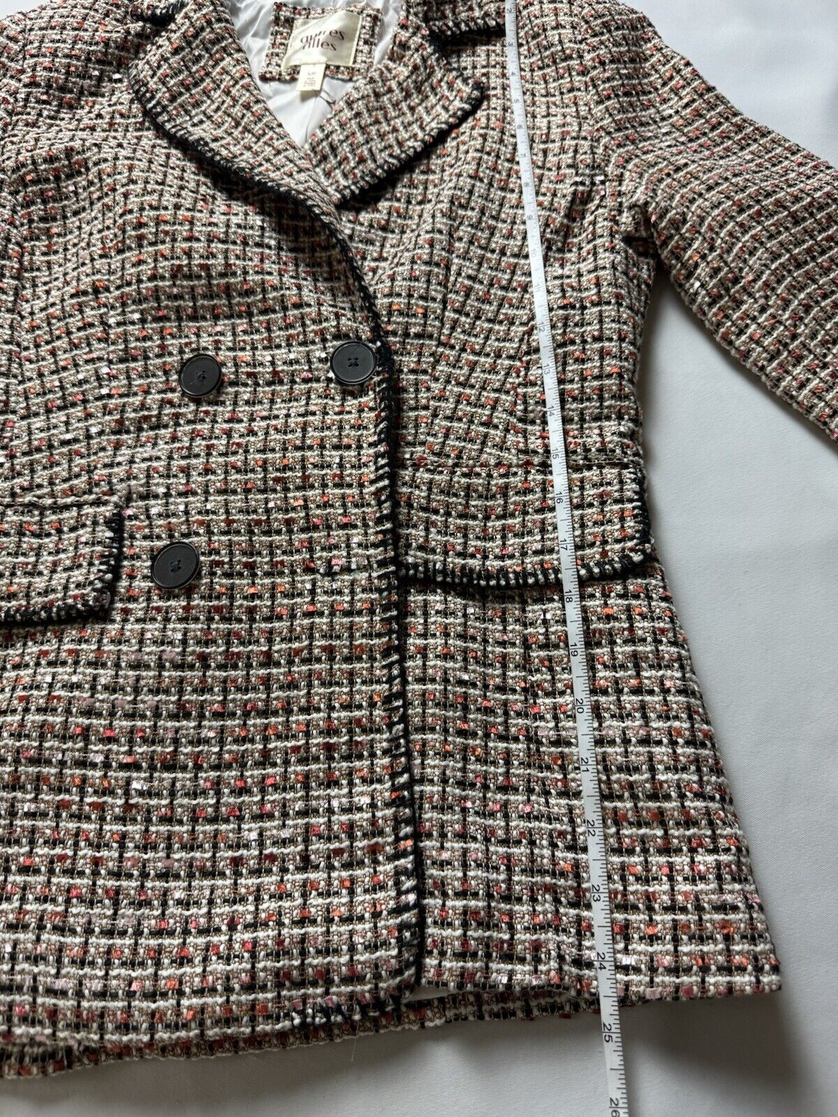 Autres Filles Women’s Tweed Blazer Sz S