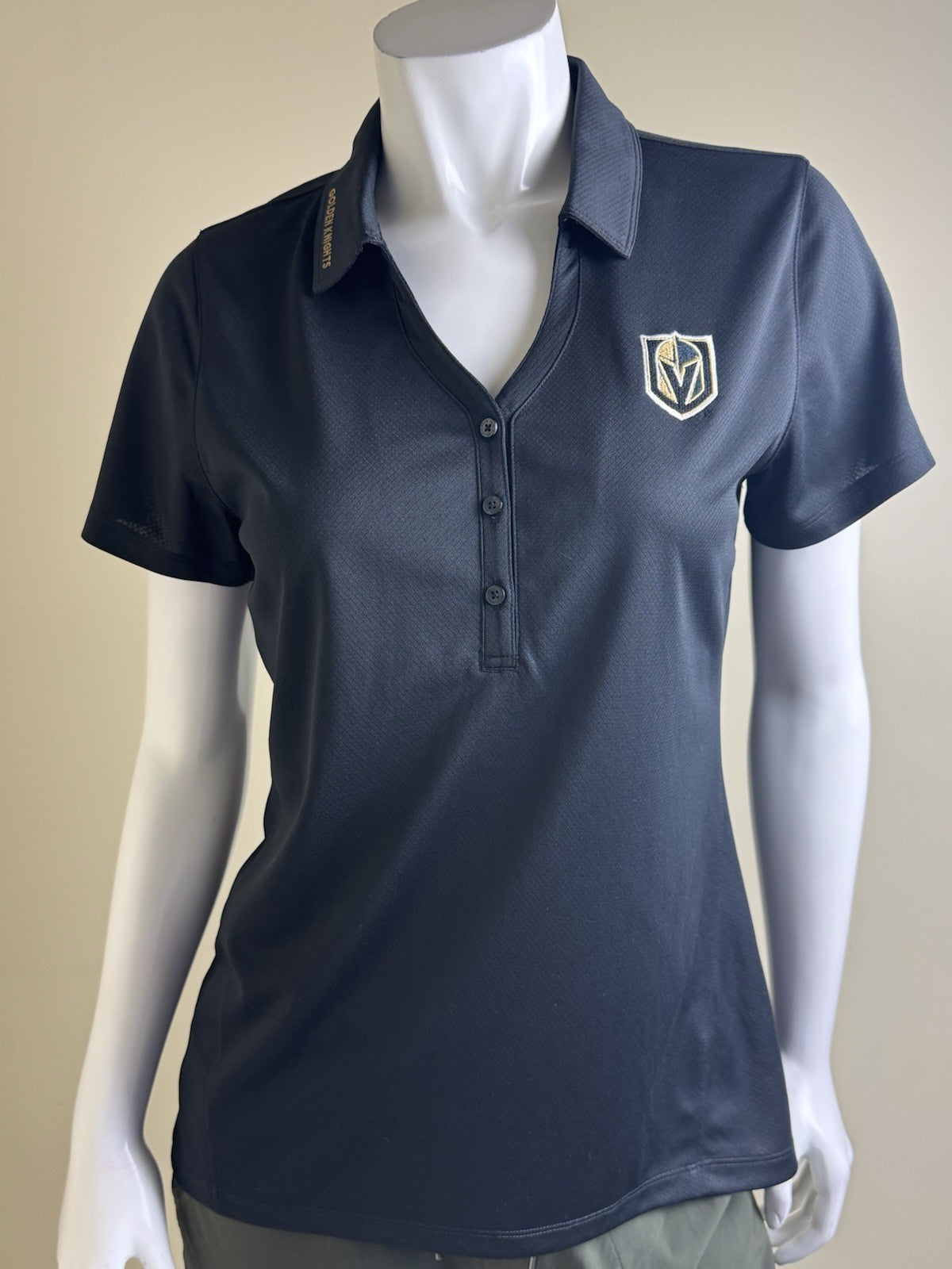 LevelWear Women's Golf Polo Shirt Black Size L    (B.153)