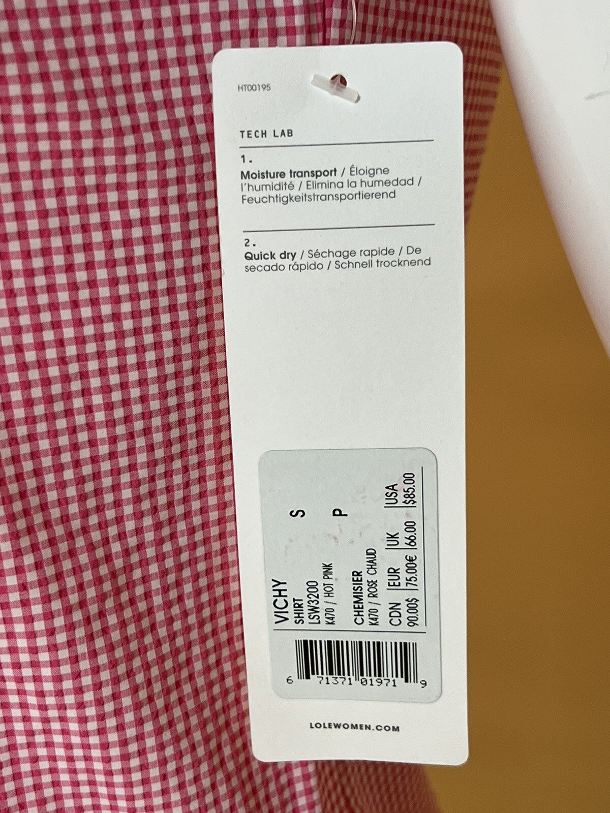 Lole Women’s Golf Sleeveless Shirt Sz S Top Red White