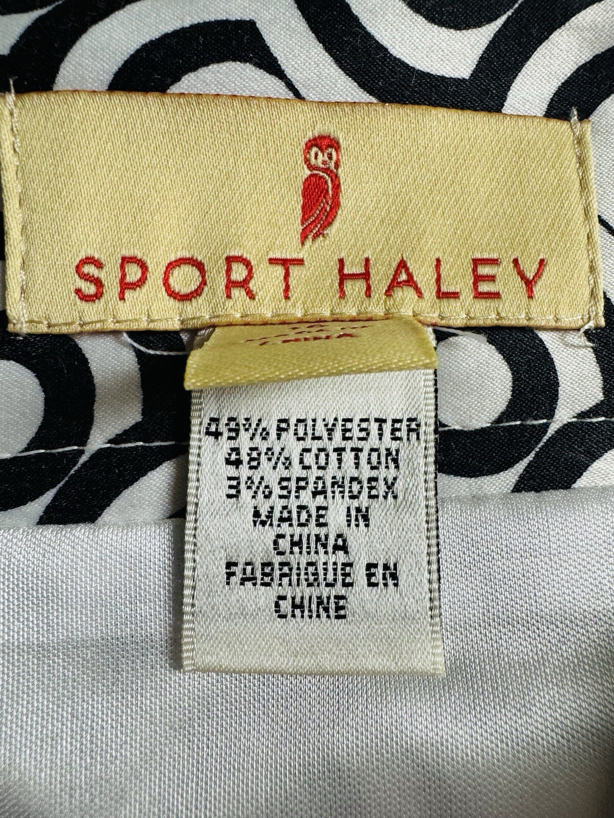 SPORT HALEY Women’s Golf Skort Black and White Sz 16. (B.125)