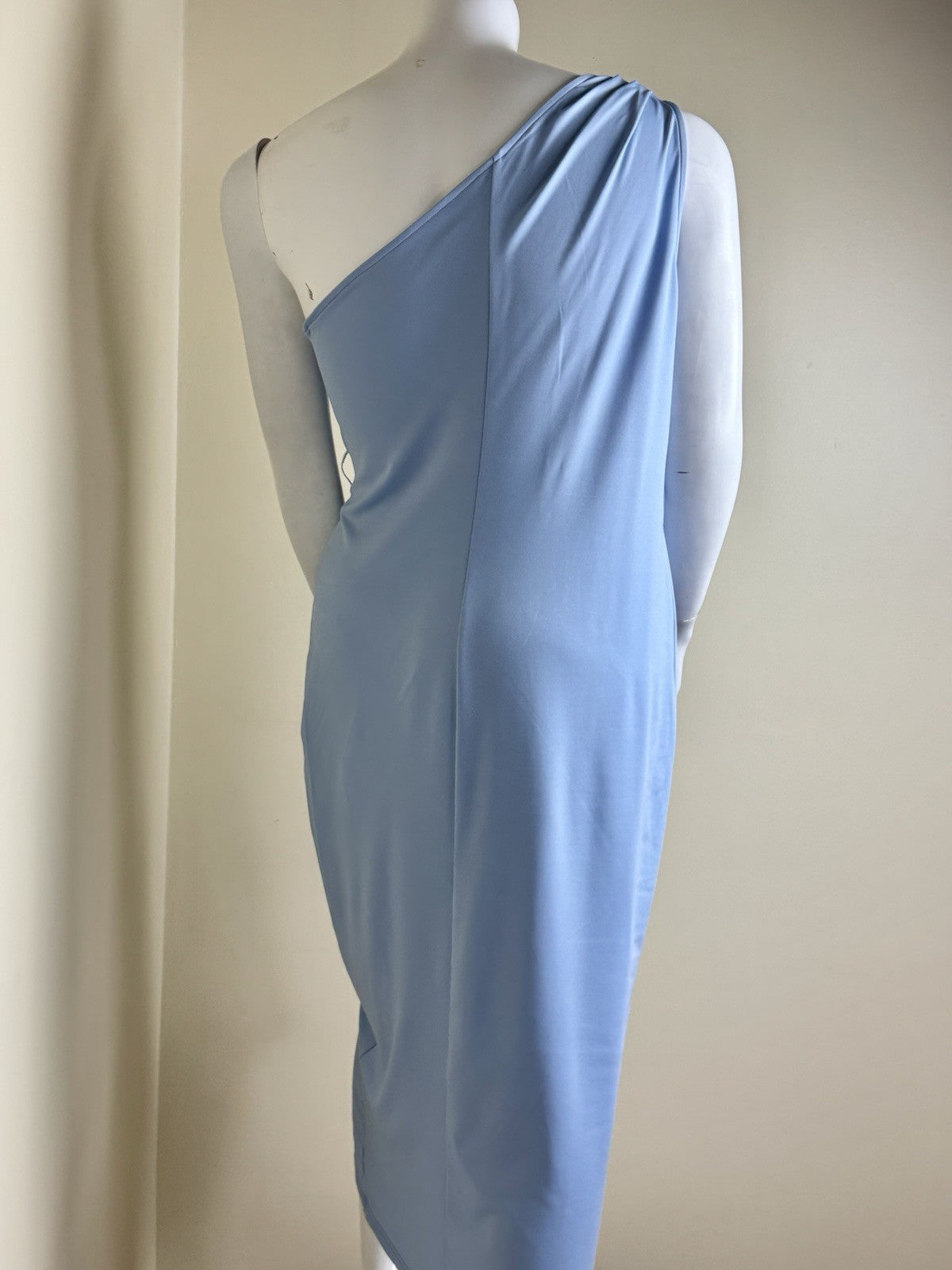 MakeMeChic Women's One Shoulder Blue Dress Sz 3XL. (B.177)