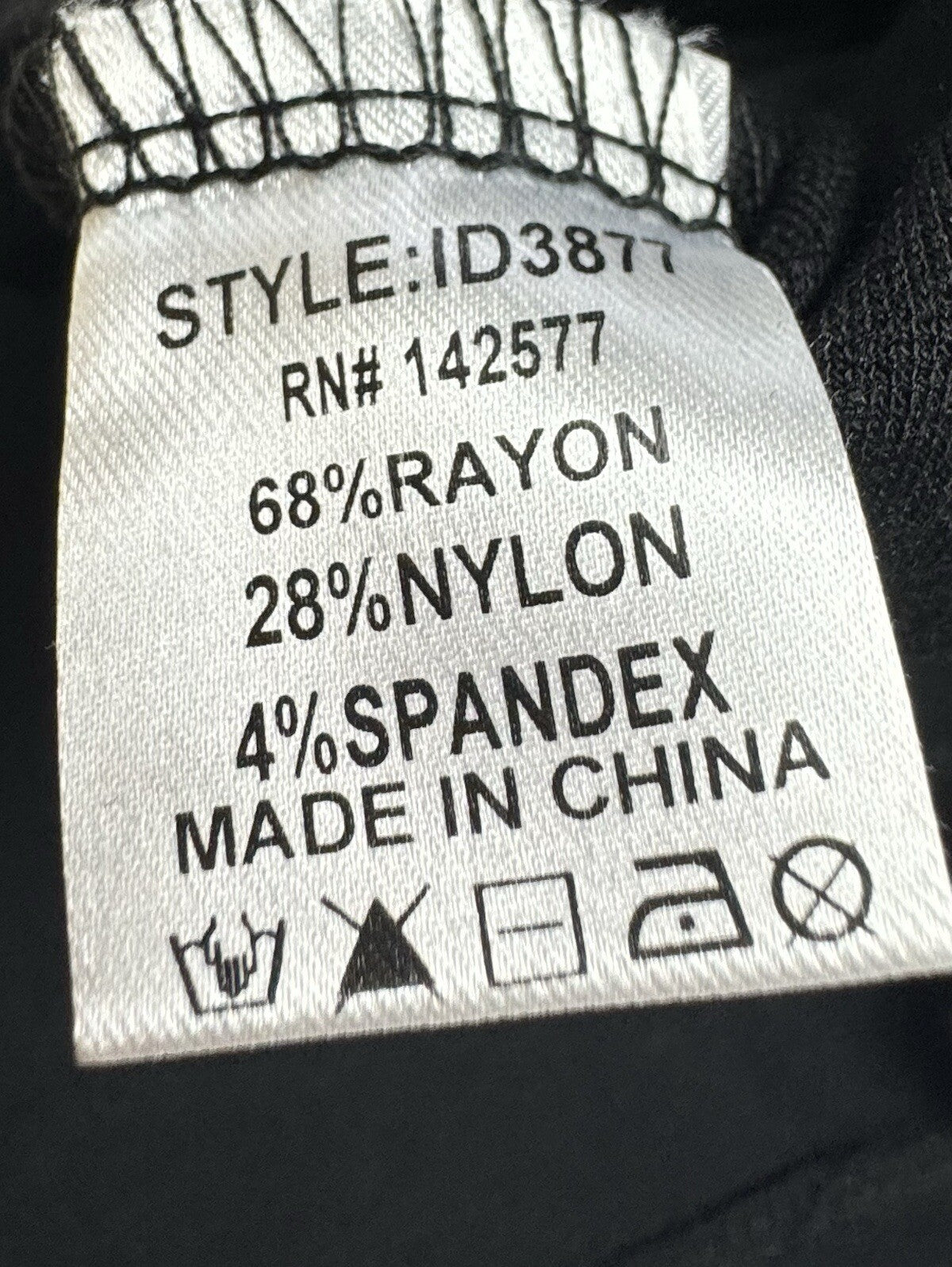 IRIS Women’s Black Dress bodycon lace cap sleeve Sz M.  (B.64