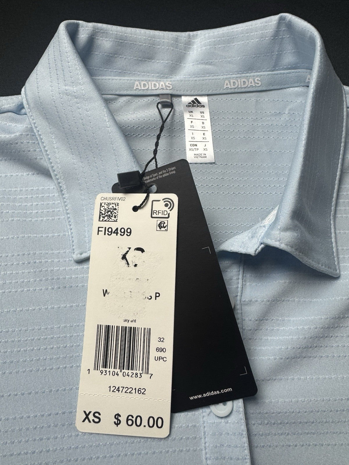 $60 Adidas Women’s Polo Golf Shirt Sz XS Climacool  (B.157)