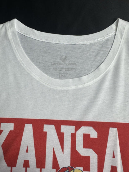 LeverWear Women's Kansas Logo Golf shirt Sz M   (B.170)