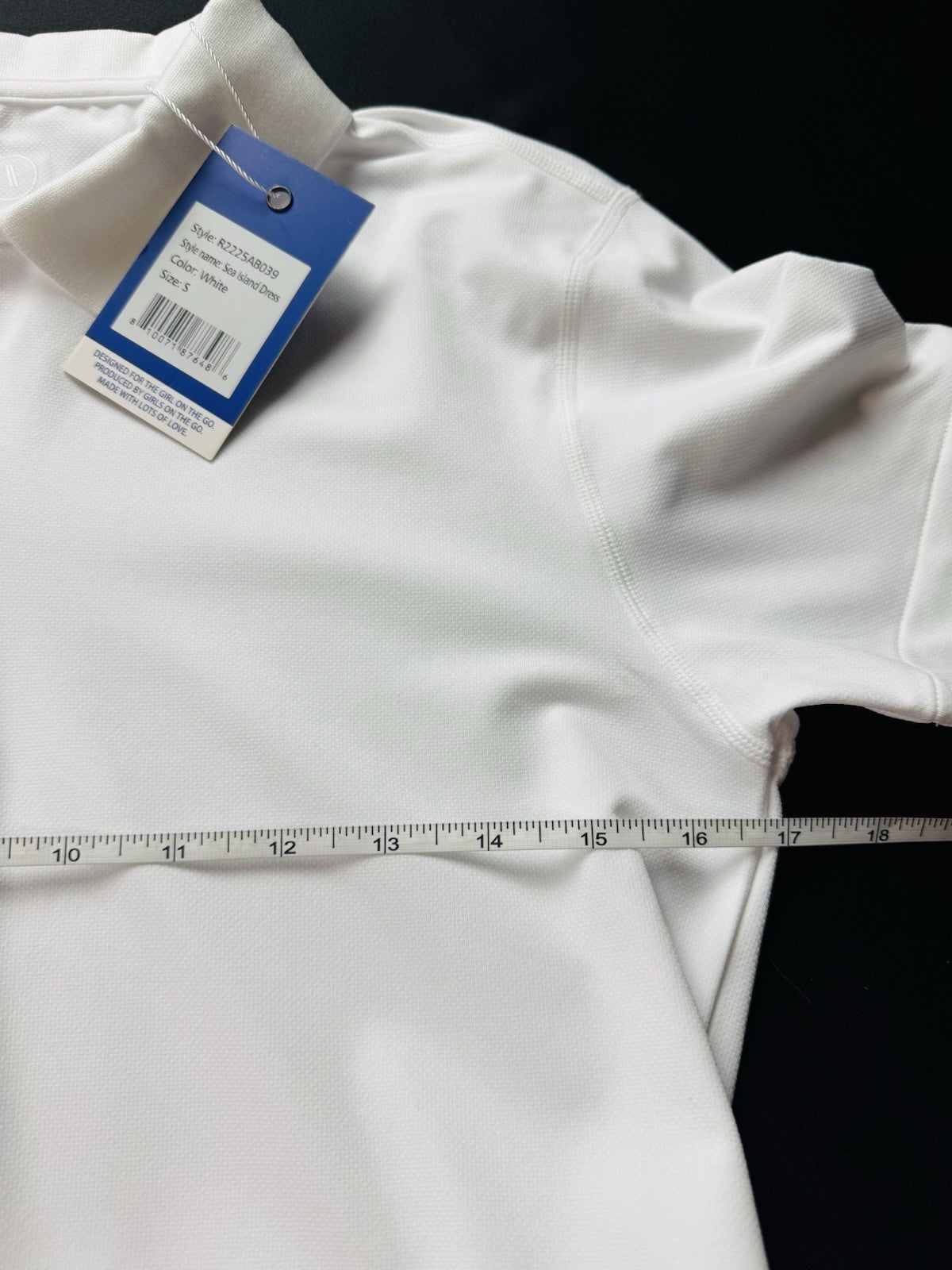 ADDISON BAY Women's White Ruffled Dress Sz S.      (B.158)