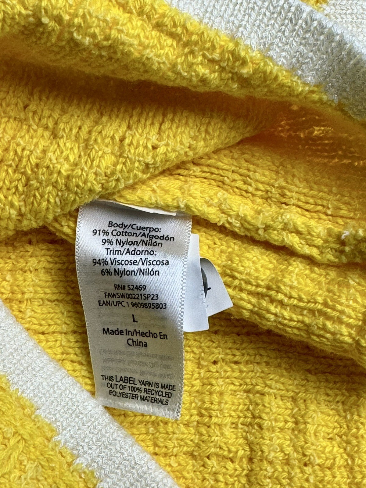Free Assembly Women’s Tweed Yellow Dress Sz L (67)