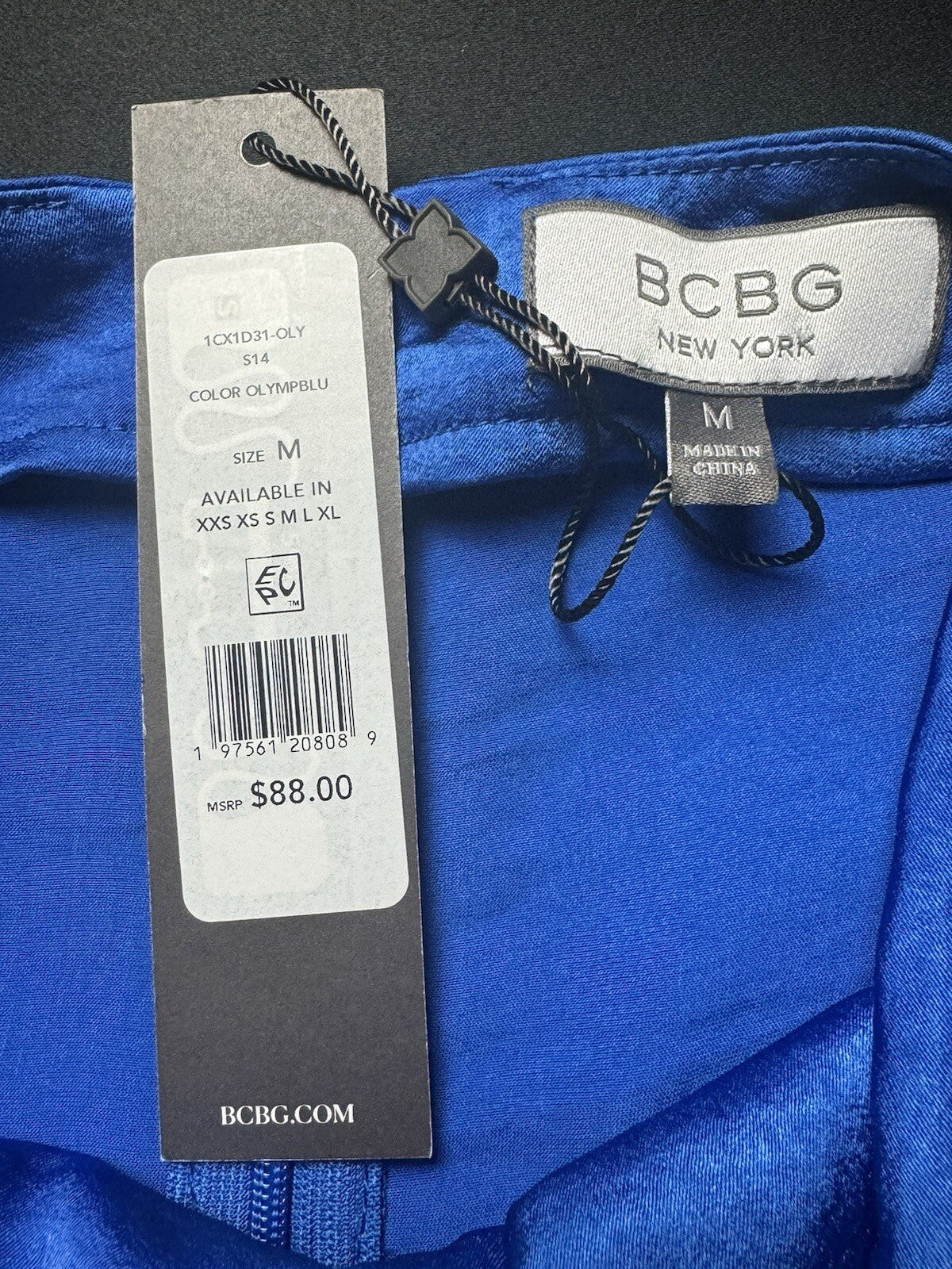 BCBG New York Women's Royal Blue Dress Sz M (B.81)