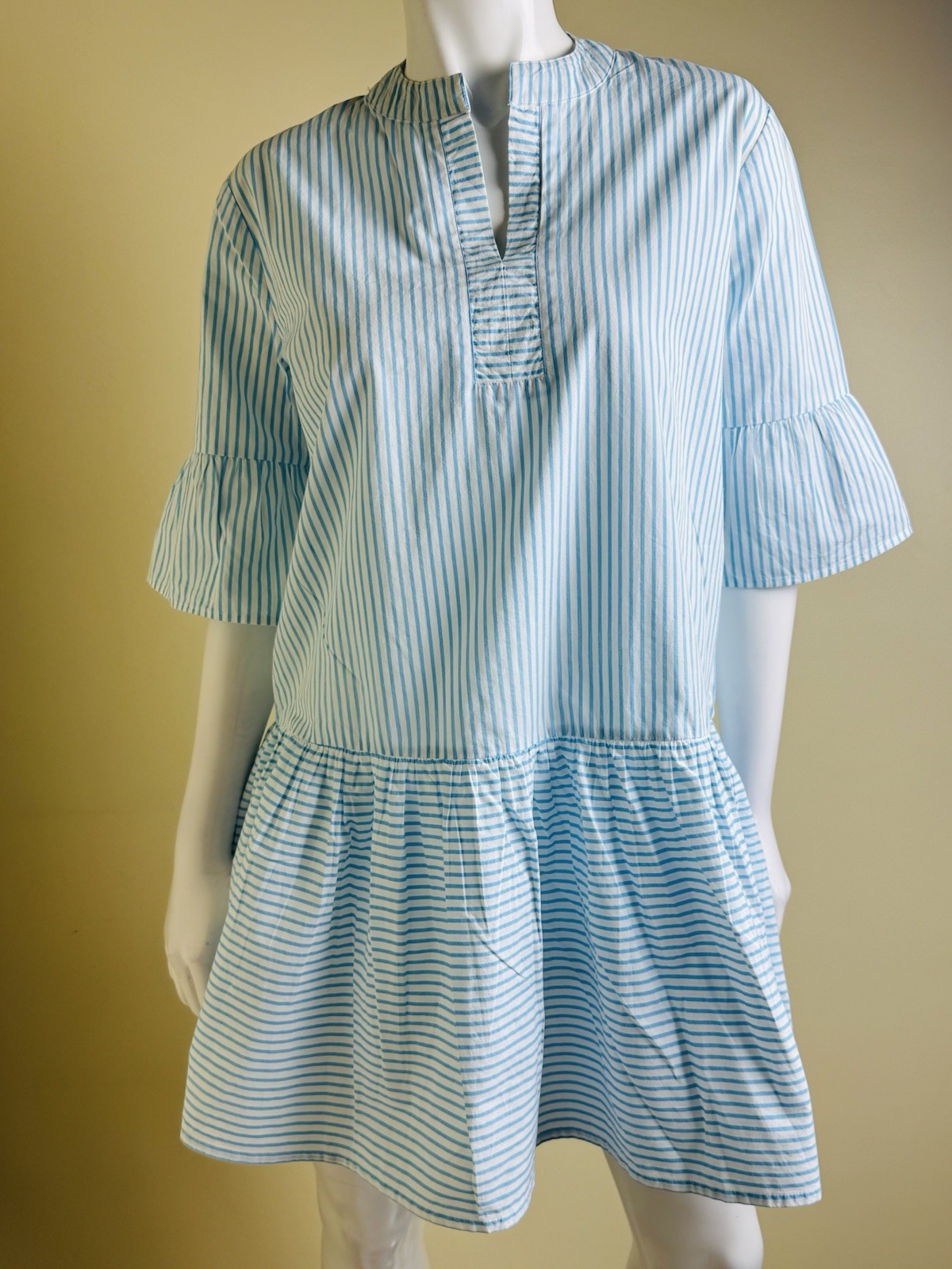 ADDISON BAY Women's Stripes Flared Dress Sz S. (B.158)
