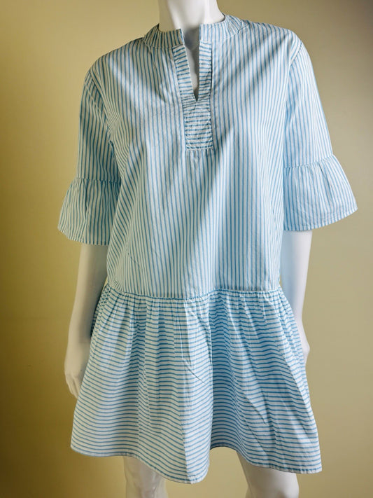 ADDISON BAY Women's Stripes Flared Dress Sz S. (B.158)