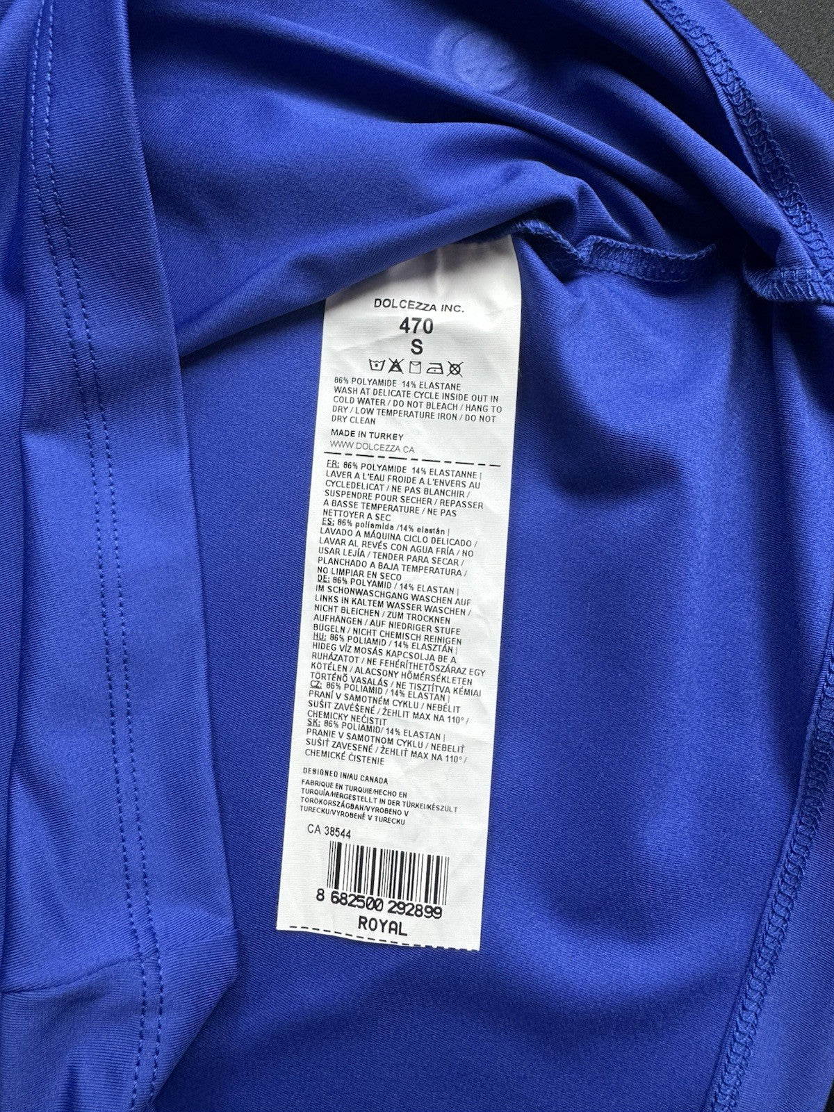 Dolcezza Women’s Royal Blue Golf Short Sz S.      (B.188)