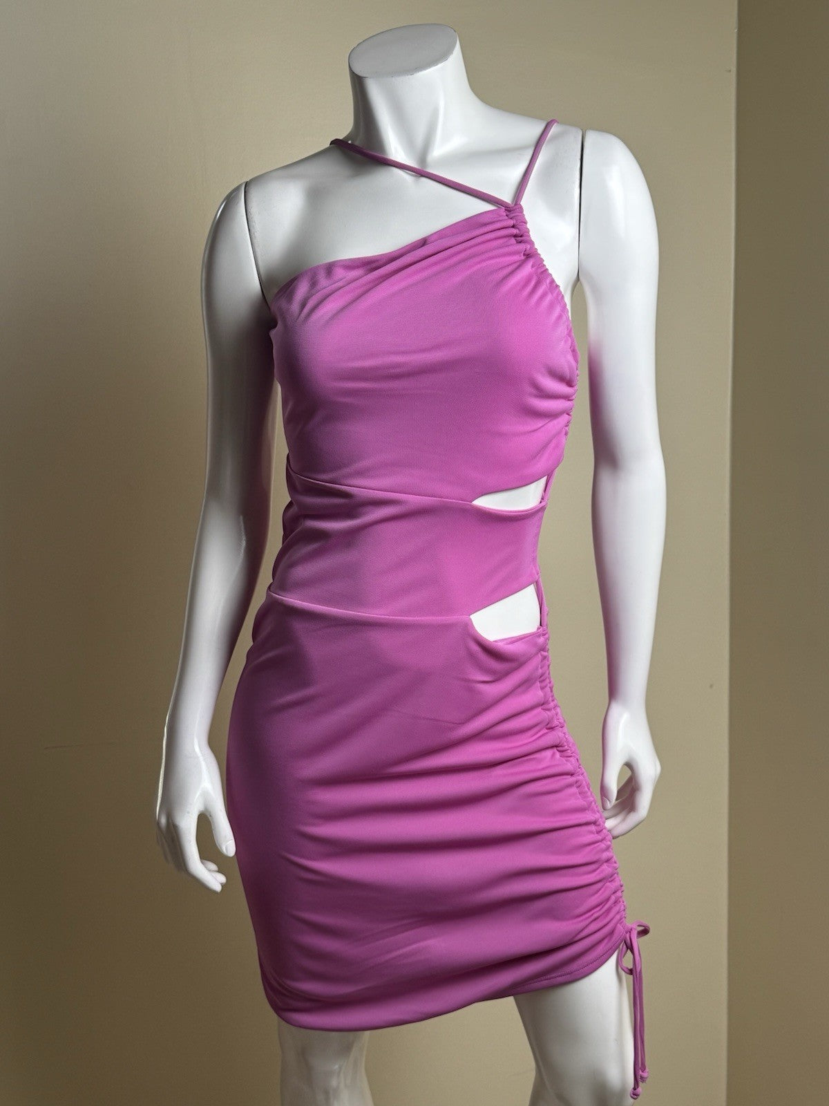 Forever 21 Pink Bodycon Dress Sz M.  (B.179)