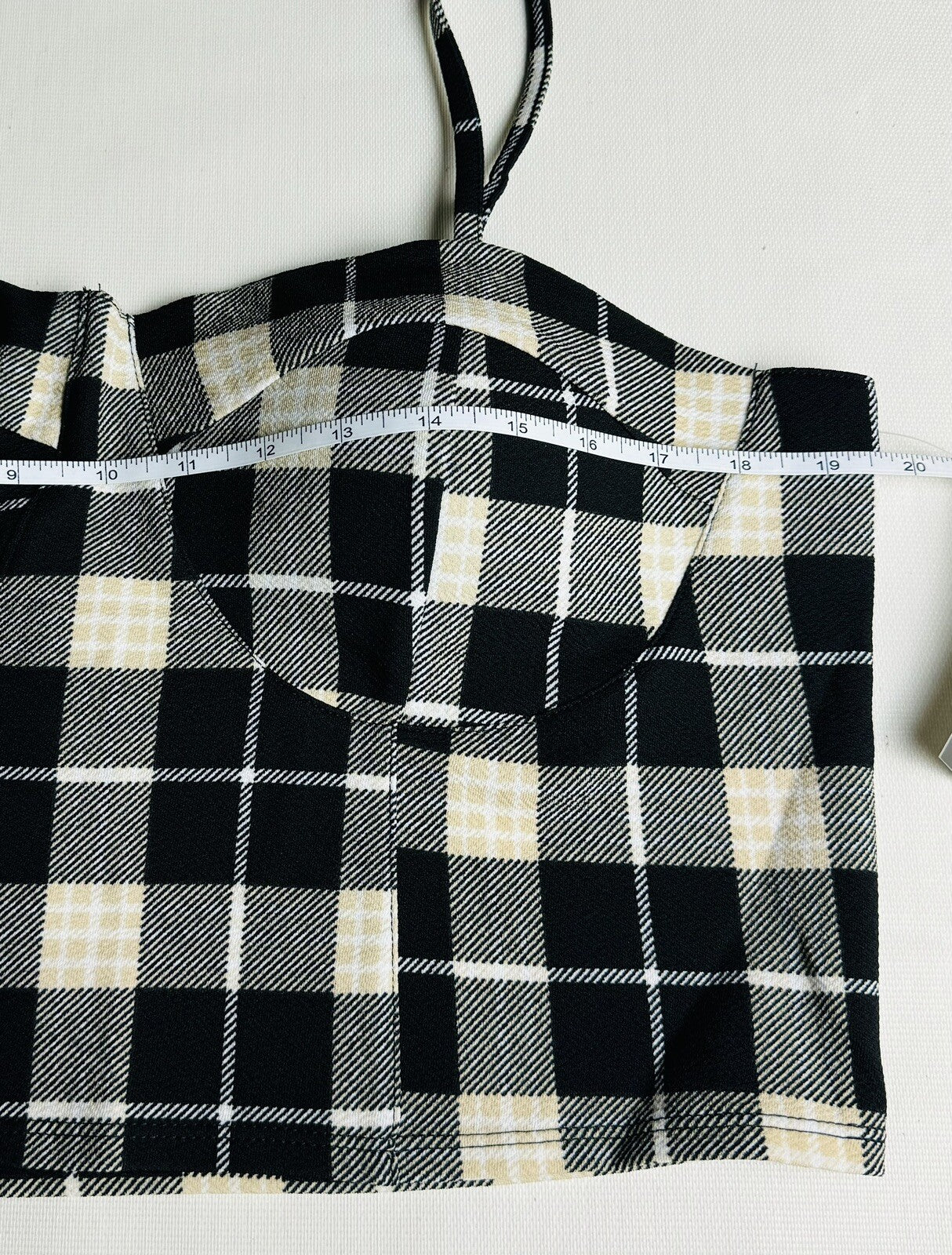 No Boundaries Women’s 2 Pc Plaid Top Pants Set Sz XL