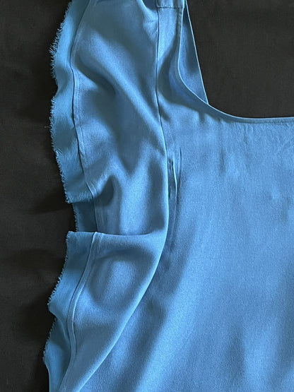 Ella Moss Women's Top Blue Cotton Blouse Sz M
