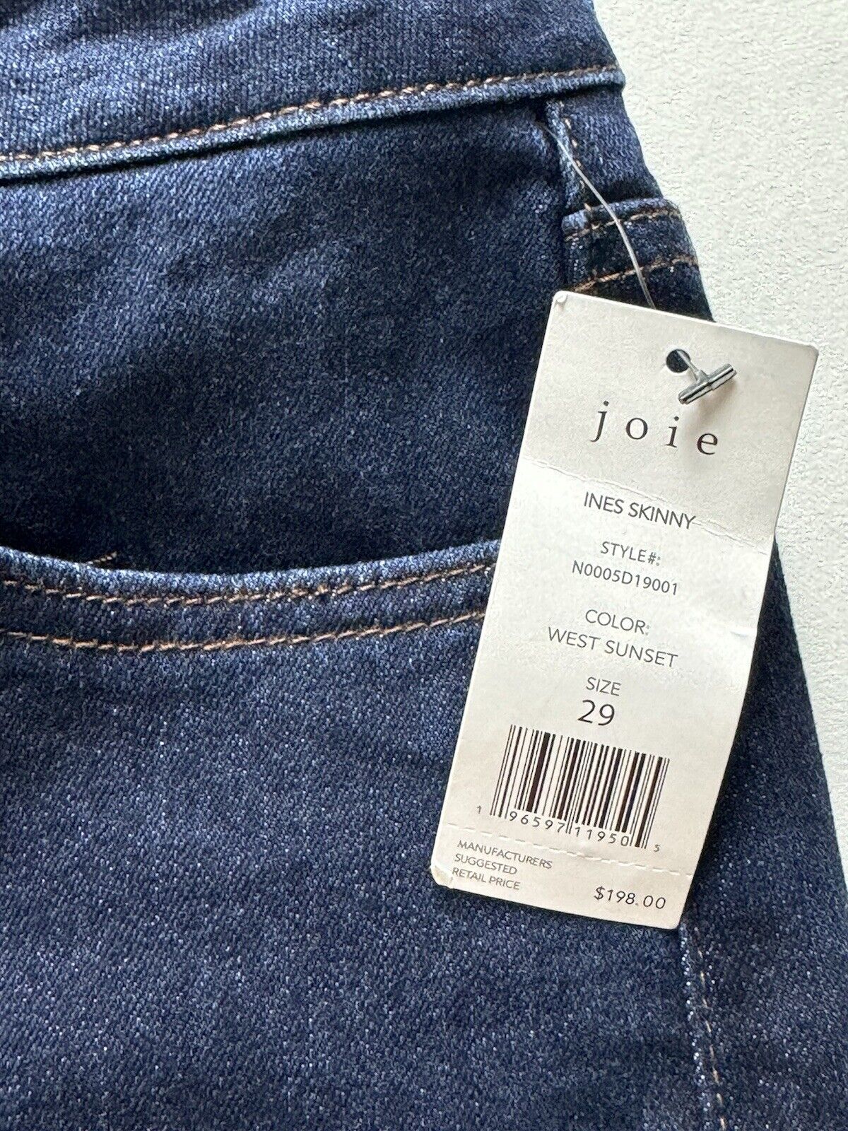 $198 Joie Women's Ines Skinny Jeans Sz 29. (B.77)