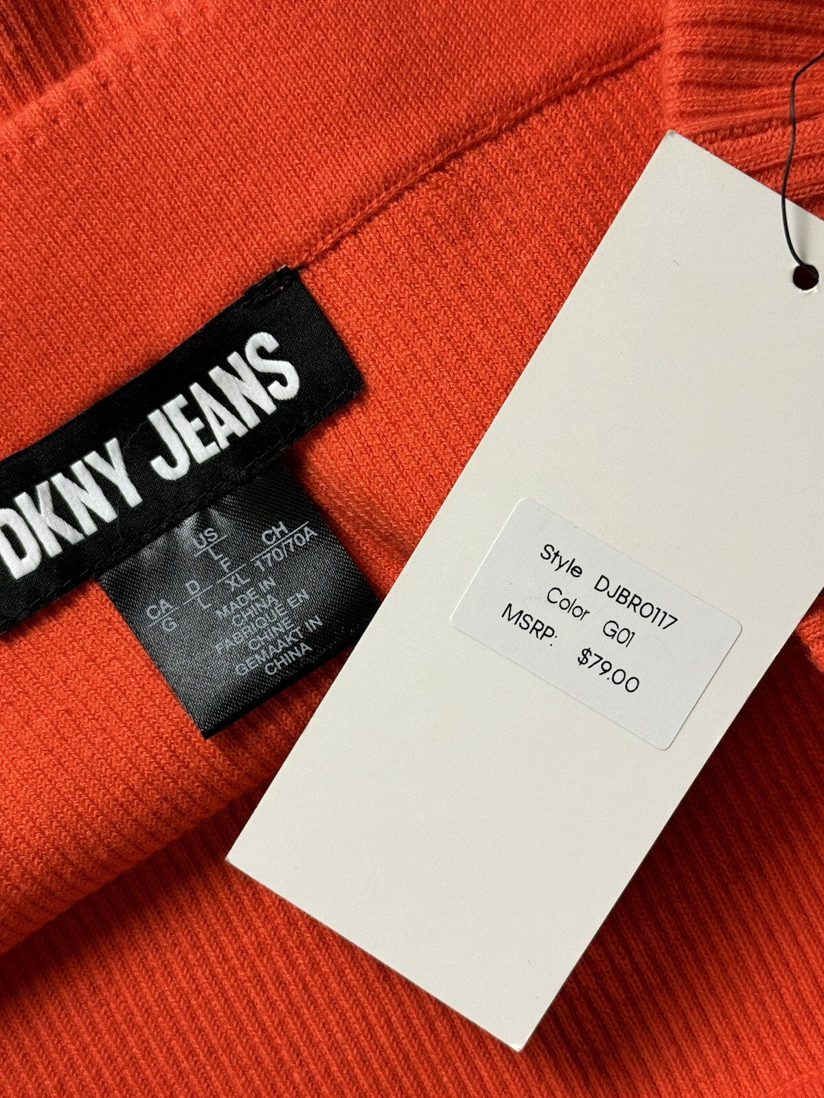 $79 DKNY Women's Rib-Knit Long Skirt Sz L. (B.94)