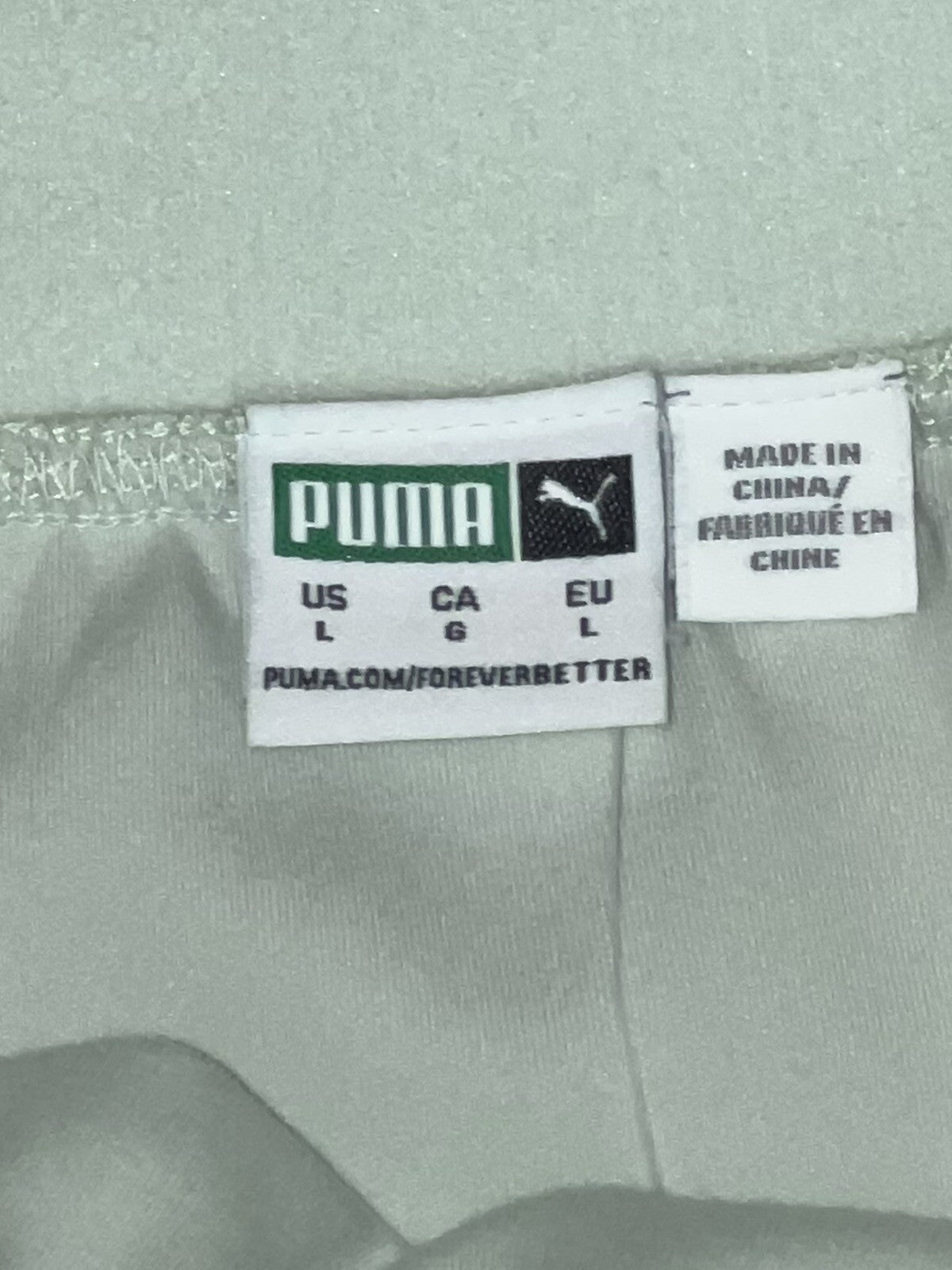 PUMA Women's Classics Asymmetrical Skirt Sz L Green Lily