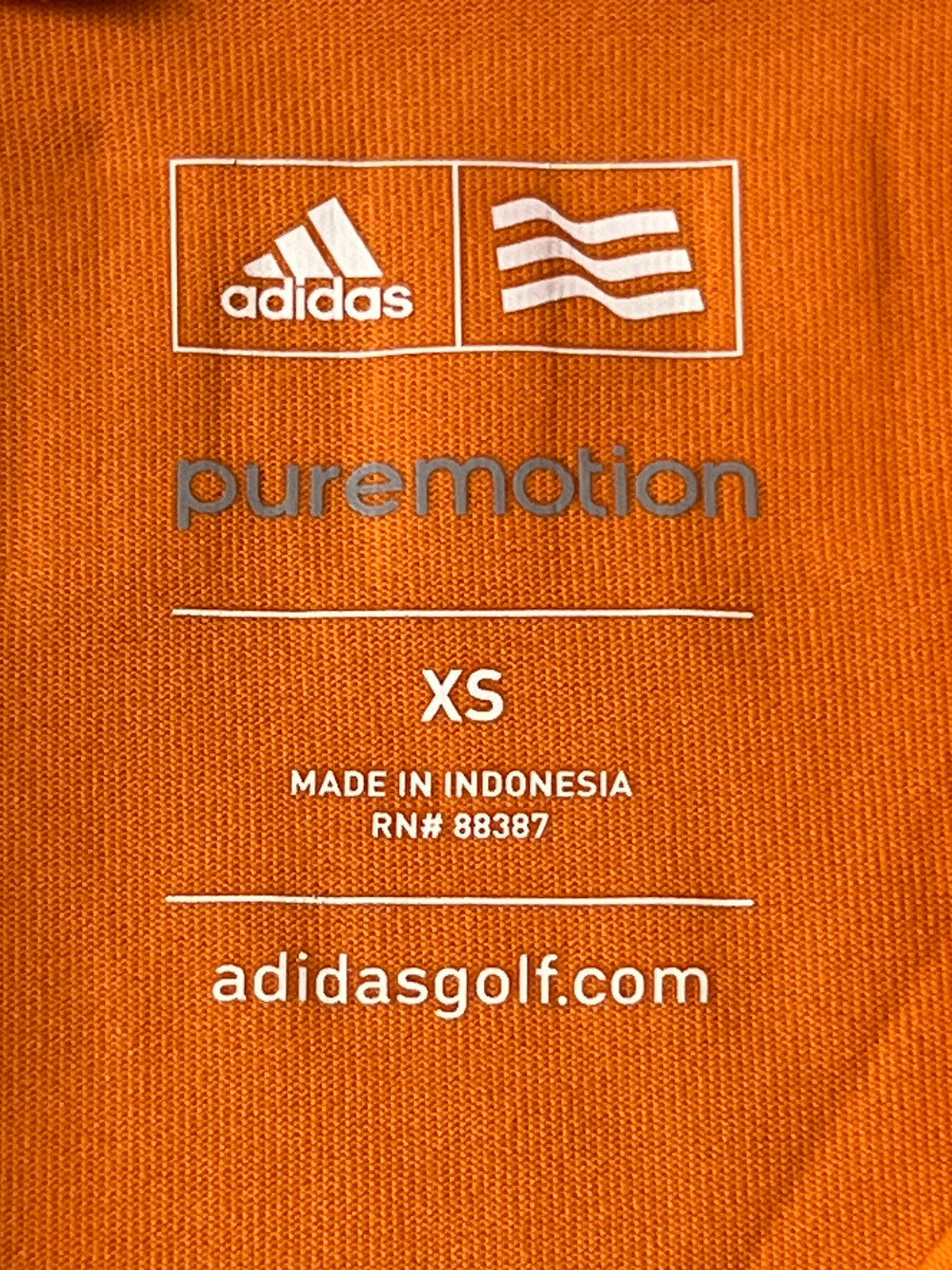 ADIDAS Women's Top Golf Polo Shirt Orange Sz XS (B.49)