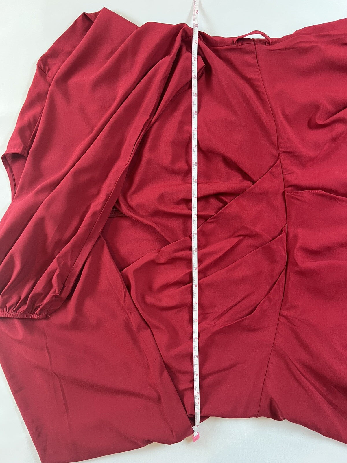 ALLEGRACE Women’s Plus Size 20W Red Dress