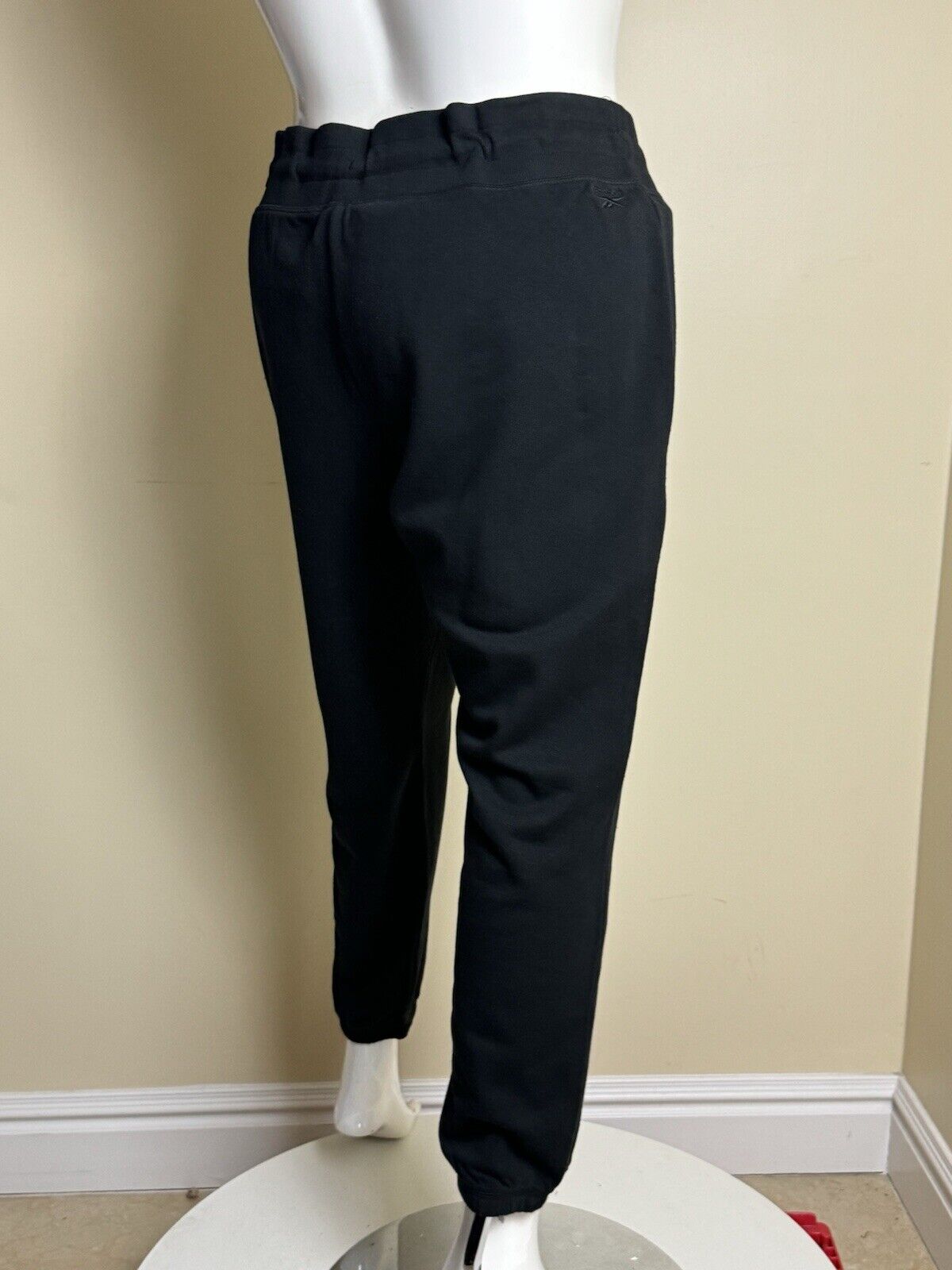 $70 Reebok Women's Black w/white Logo Jogger Sweatpants Sz 1X