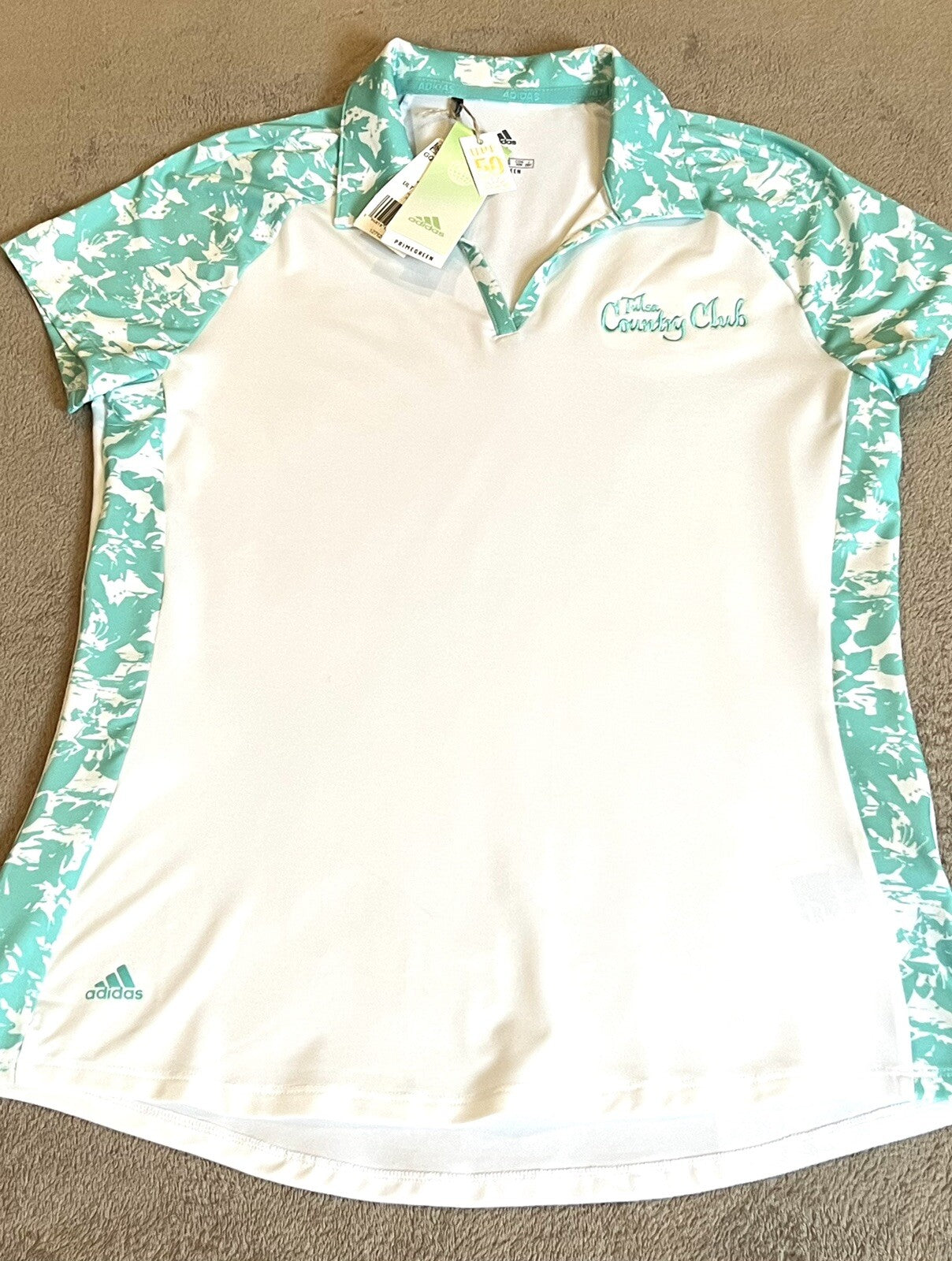 Adidas Women’s Top Golf White Polo Shirt Sz M (13)