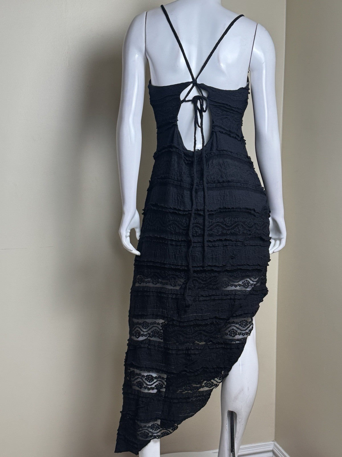 New Look Lace Stretchy Black Dress Women’s Size XL. (B.176)