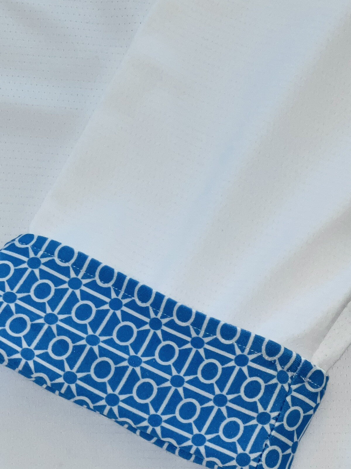 Sport Haley Women's Top Golf Polo Shirt White w/ Blue Sz M (B.13)