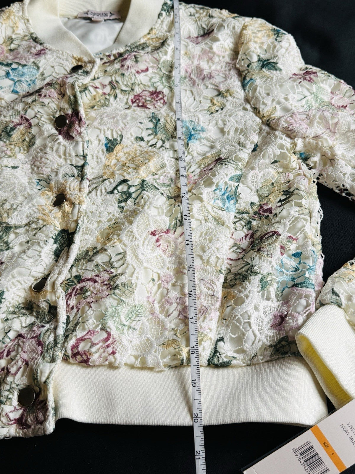 $128 NANETTE LEPORE Women’s Floral Jacket Sz S    (B.157)