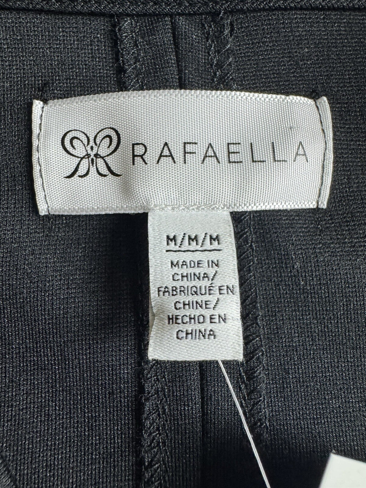 $139 Rafaella Woman’s Black Cardigan Sz M  (B.125)