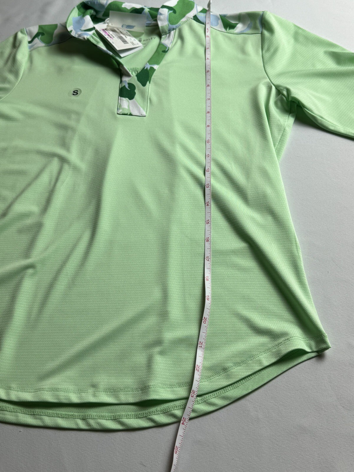 Sport Haley Women's Golf Shirt Green Top Sz S.   (B.77)