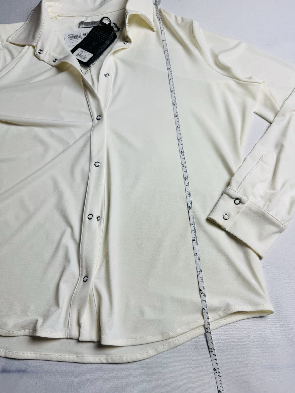 $220 Anatomie Women’s Long Sleeve Button Down Shirt Sz XL. (B.133)