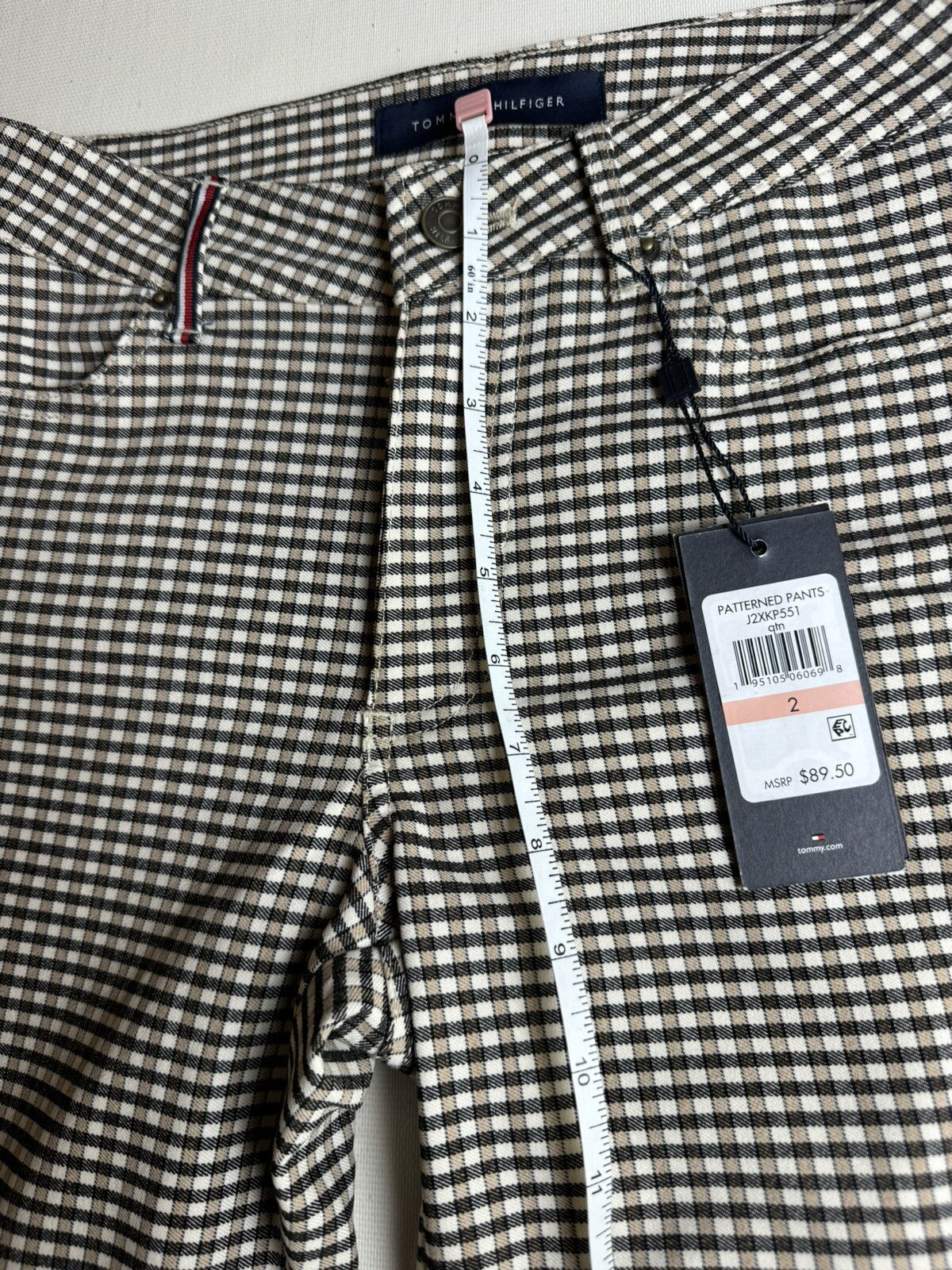 $89 Tommy Hilfiger Women’s Plaid Pants Sz 2.   (B.67)