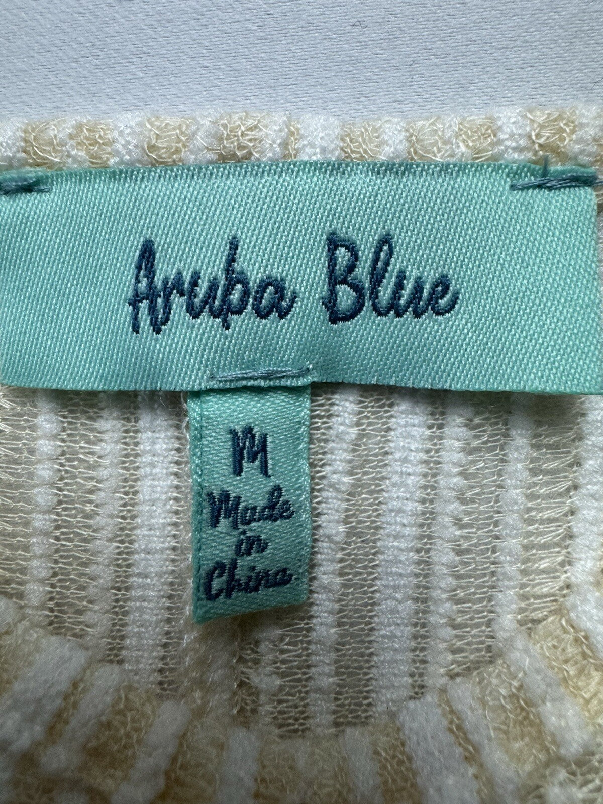 Aruba Blue Jumpsuit Swim Cover-up  Mesh Jumper Sz M.   (B.138)