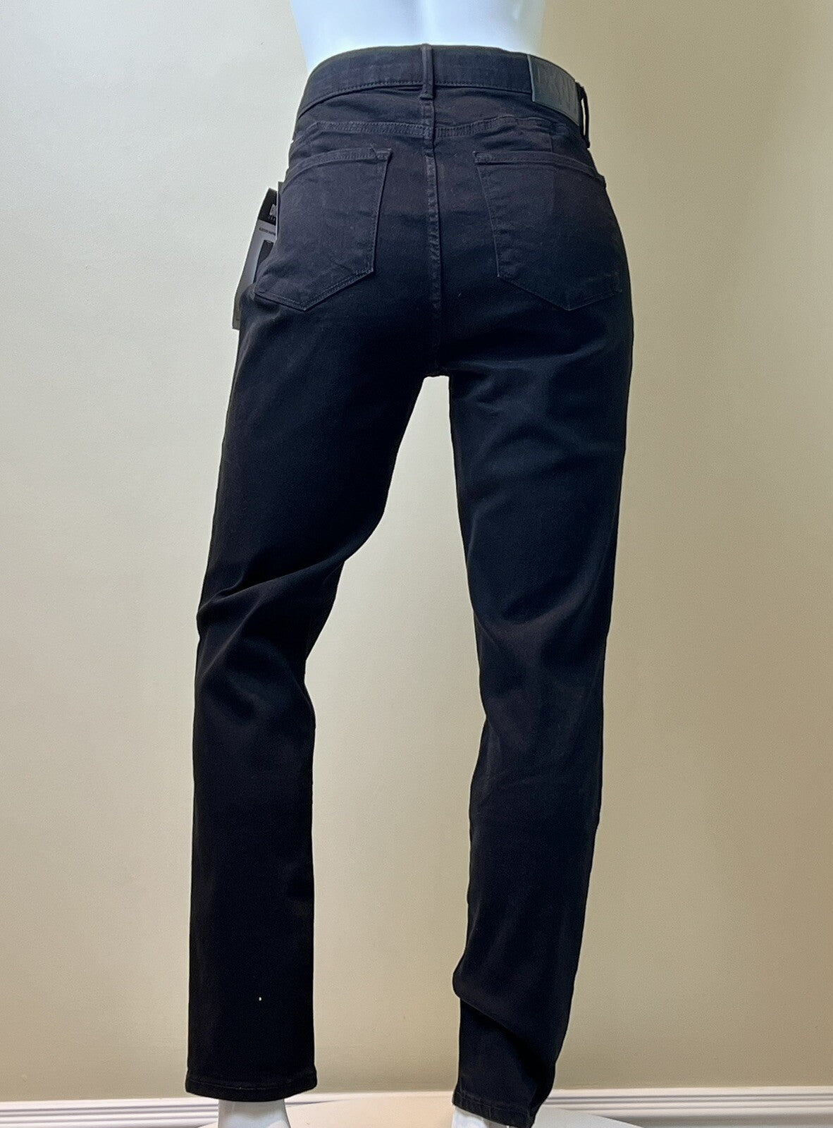 $79 DKNY Women's SIZE 30/10 Hi Rise Black Pants Stretch