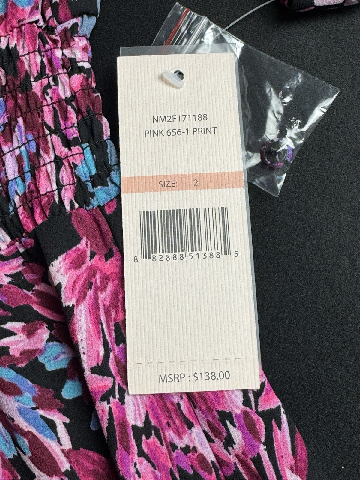 $138 NANETTE LEPORE Floral Maxi Long Dress Sz 2      (B.096)