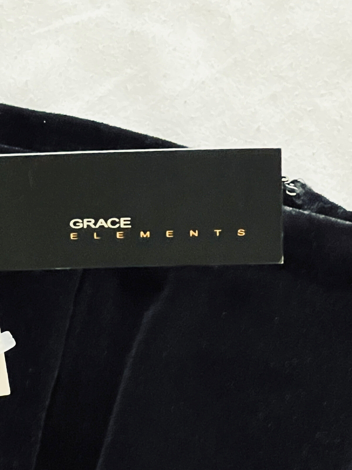 Grace Elements Women’s Velvet Pencil Skirt Black Sz 4